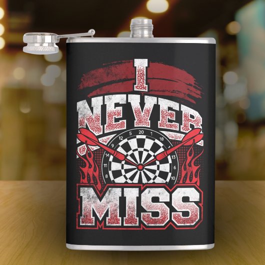 Ik mis Dart Player Flask 8 oz nooit. Heupfles