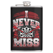 Ik mis Dart Player Flask 8 oz nooit. Heupfles (Voorkant)