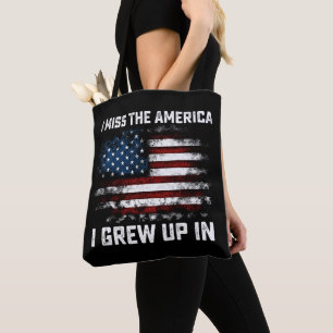 Ik mis de Amerika waar ik ben opgegroeid USA Ameri Tote Bag