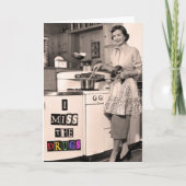 Ik mis de drugs - grappige Moederdag kaart (Voorkant)