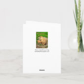 Ik mis je al! zwartstaarthond bedankkaart (Achterkant)