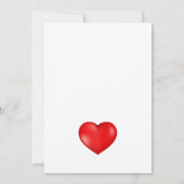 Ik mis je als een gekke romantische roos bedankkaart (Achterkant)