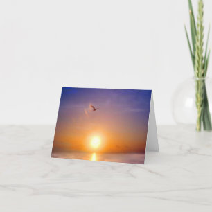 Ik mis je bij Ocean Sunset Kaart