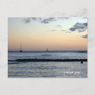 Ik mis je ... briefkaart