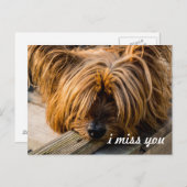 Ik mis je briefkaart (Voorkant / Achterkant)