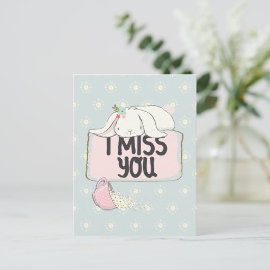 Ik mis je briefkaart (Staand voorkant)