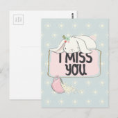 Ik mis je briefkaart (Voorkant / Achterkant)