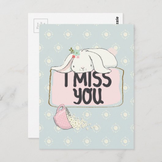 Ik mis je briefkaart (Voorkant / Achterkant)