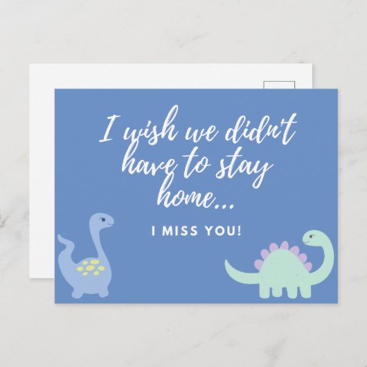 Ik mis je Briefkaart (Voorkant / Achterkant)