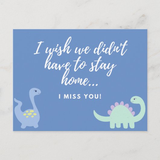 Ik mis je Briefkaart (Voorkant)