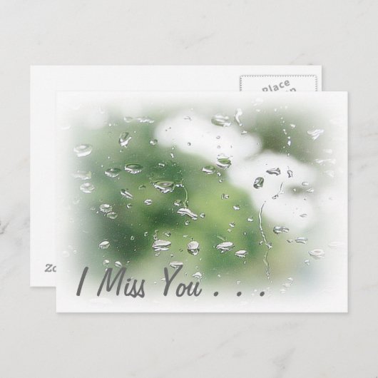 Ik mis je Briefkaart (Voorkant / Achterkant)