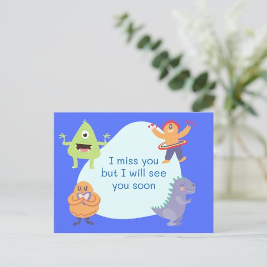 Ik mis je briefkaart (Staand voorkant)