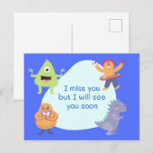 Ik mis je briefkaart (Voorkant / Achterkant)