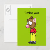 Ik mis je Briefkaart (Voorkant / Achterkant)