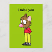 Ik mis je Briefkaart (Voorkant)