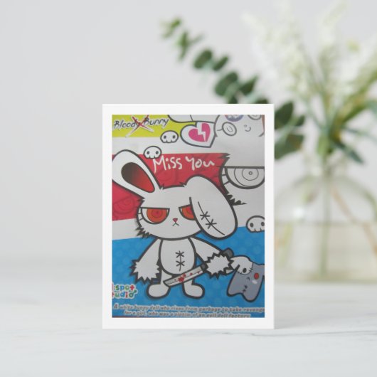 Ik mis je briefkaart (Staand voorkant)