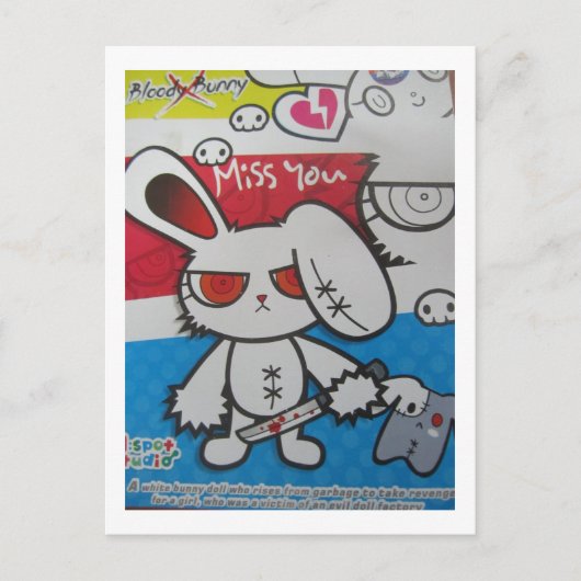 Ik mis je briefkaart (Voorkant)