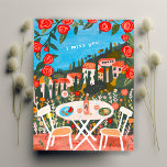 Ik mis je Countryside Lunch voor twee w Uitzichten Briefkaart<br><div class="desc">Pas deze kaart aan door je eigen tekst aan de voor- of achterkant toe te voegen door hierboven op "personaliseren" of "bewerken" te klikken. Check mijn winkel voor meer kleuren en design of laat het me weten als je iets op maat wilt. Bedankt om mee te winkelen!</div>