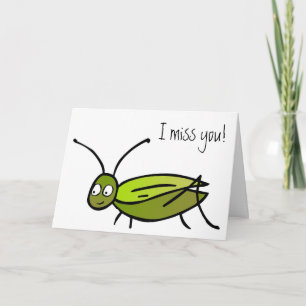 Ik mis je! cricket-Kaart Kaart