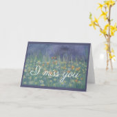 Ik mis je dagboeken kaart (Gele Bloem)