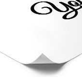 Ik mis je droevige emoji poster (Hoek)