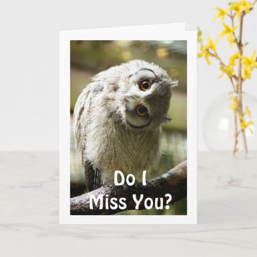 ***IK MIS JE ELKE DAG MEER*** KAART (Gele Bloem)