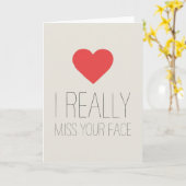 IK MIS JE GEZICHT ECHT, KAART (Gele Bloem)