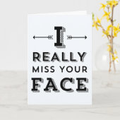 IK MIS JE GEZICHT ECHT, KAART (Gele Bloem)