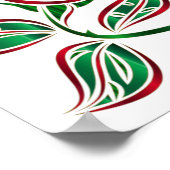  ik mis je glittery roos op maat poster (Hoek)