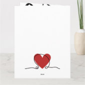 Ik mis je hartzwijn, kostbare liefde kaart (Achterkant)