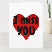 Ik mis je hartzwijn, kostbare liefde kaart (Voorkant)