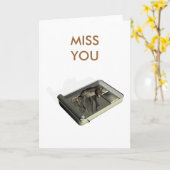 Ik mis je heel erg kaart (Gele Bloem)