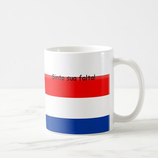 Ik mis je Holland Brazilië Koffiemok (Rechts)