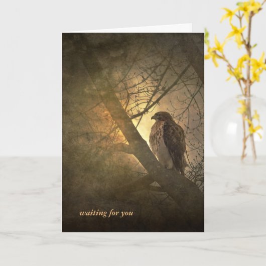 ik mis je in boom kaart (Gele Bloem)