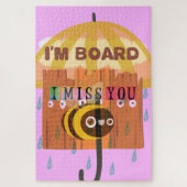 Ik mis je in de regen die ik verveel. legpuzzel (Verticaal)