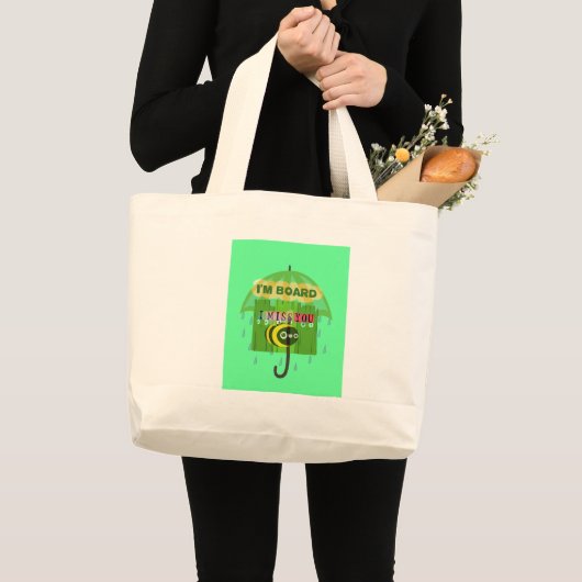 Ik mis je in het algemeen grote tote bag (Voorkant (product))
