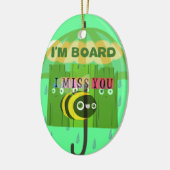 Ik mis je in het algemeen keramisch ornament (Links)