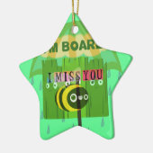 Ik mis je in het algemeen keramisch ornament (Links)