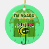 Ik mis je in het algemeen keramisch ornament (Voorkant)