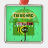 Ik mis je in het algemeen metalen ornament (Voorkant)