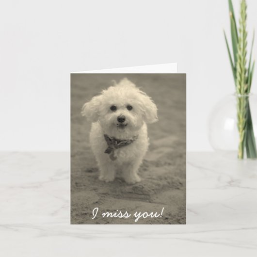 Ik mis je! kaart (Voorkant)