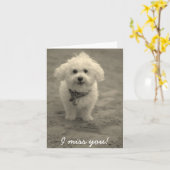 Ik mis je! kaart (Gele Bloem)