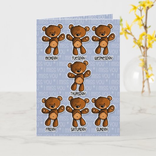 Ik mis je kaart (Gele Bloem)