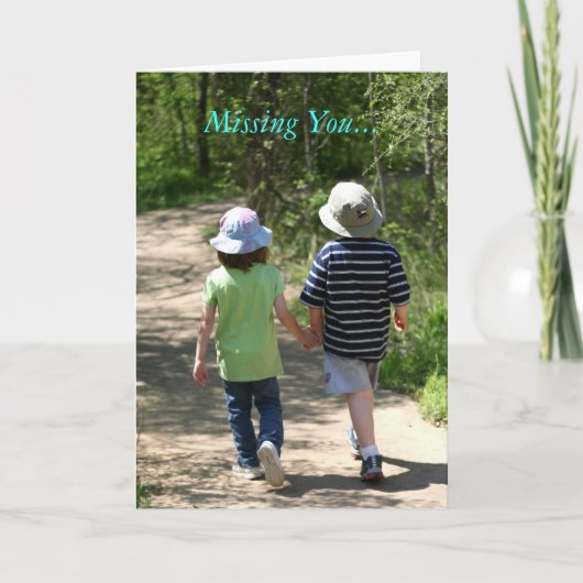 Ik mis je... kaart (Voorkant)