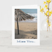 Ik mis je... kaart (Gele Bloem)