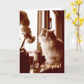 Ik mis je! kaart (Gele Bloem)