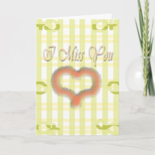 Ik mis je. kaart (Voorkant)