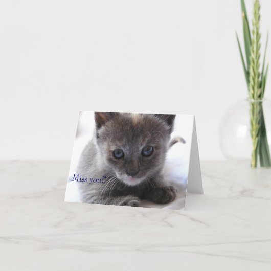 Ik mis je! kaart (Voorkant)