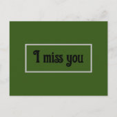 Ik mis je kaart (Voorkant)