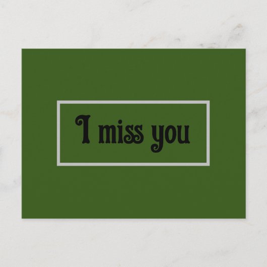 Ik mis je kaart (Voorkant)